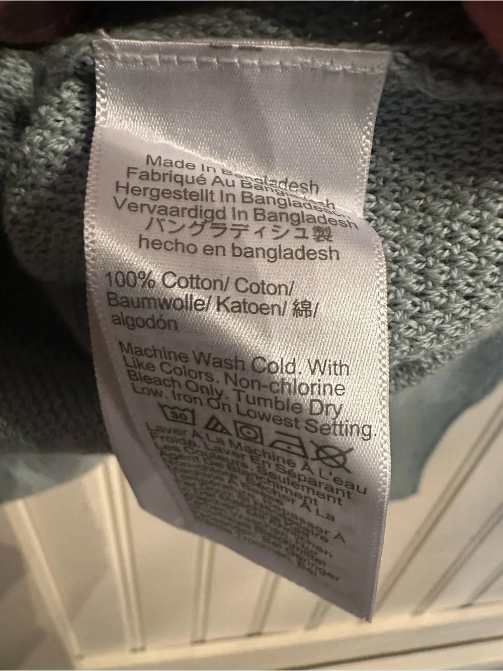 J. Crew Men's Pale Blue Crewneck Waffle Knit Sweater 100% Cotton Size L